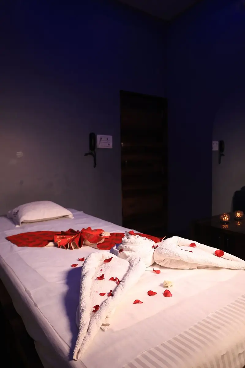Balinese signature therapy room at Kyraa Luxury Spa, Vesu Surat